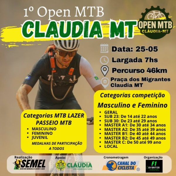 OPEN MTB CLÁUDIA – A ROTA DO MILHO 2025